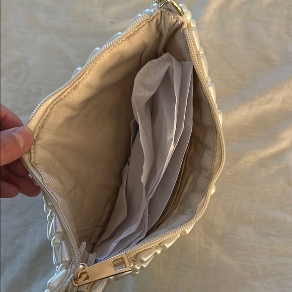 a new day Pearl Beaded Clutch with Gold Chain - Picture 3 of 3